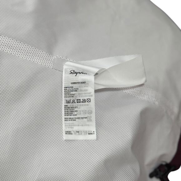 Rapha Mens Rich Burgundy Waterproof Reflective Commuter Jacket - Picture 7 of 12